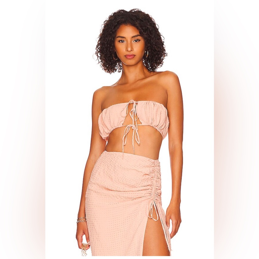REVOLVE FLASH SALE ⚡️ MAJORELLE Nikita Crop Top in Blush Gingham Size Small